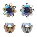 Yahoo! Yahoo!ショッピング(ヤフー ショッピング)メタル ラインストーン 小（3mm・クリスタルAB）・10個入 アウトレット商品入れ替え 在庫限り 売り切り 再入荷無し