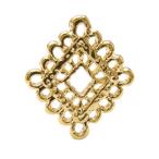 Yahoo! Yahoo!ショッピング(ヤフー ショッピング)メタル レースパーツ（ひし形・レース）・1個入 （ ゴールド）