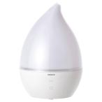 山善 加湿器 超音波式 大容量 2.8L (和室4畳 / 洋室7畳 まで) アロマオイル対応 7色LEDランプ しずく型 360度回転ツイン