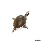 ラブラドライトシルバーペンダントト...