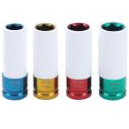 4pc 19mm-22mm CR-MO ホイールナットソケットレンチ 高耐久＆傷防止設計 ODGN2-T330