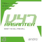 アンドロ ANDRO テンションラバー ラザンター V47 [サイズ：1.7] [カラー：レッド] #112291-RD RASANTER V47