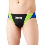 アリーナ ARENA アクアアドバンスト リミック メンズ競泳水着 [サイズ：O] [カラー：ブラック×ブルー×イエロー] #ARN-1027M-BKBU