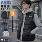 GERRY ジェリー 中綿キルトベスト メンズ 軽量 保温 防寒 切替配色 アウター 秋冬
