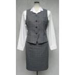 ベストスーツグレーチェック春夏上下...