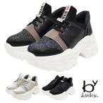 byあしながおじさん スニーカー 8710599 クッションスニーカー 厚底 ダッドスニーカー Y2K 歩きやすい