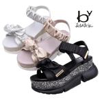 byあしながおじさん 厚底グリッタースポーツサンダル 8990005 レディース 靴 春夏 新作 かわいい コーデ 厚底サンダル