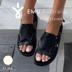 ショッピングemu EMU Australia エミュ 厚底 サンダル w12875 エミュー レザー 本革 クロスベルト サンダル バックストラップ レディース 靴