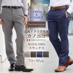 ショッピングクールビズ スラックス 春夏 イタリア生地 CANONICO カノニコ ノータック パンツ メンズ ビジネス インポート生地 ウール100% クールビズ