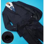 新品訳 大手スーツ専門店展開 春秋冬 光沢チンツ加工 リバーシブルジレ シャドーストライプ スリーピーススーツA6紺(M) 0140043