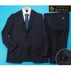 ショッピング生地 新品訳 大手スーツ専門店扱い 10マンス『ロロピアーナ 伊製生地』Super130Sウール100%  ソリッド無地 スーツAB7紺(M) 0143341