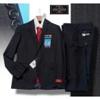 ショッピングoutlet 新品8.6万円 大手百貨店展開 秋冬『Gledhill ジョンフォスター 英国製生地』ウール100% ストライプ スーツA6濃紺(B) 1000281