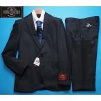 ショッピングoutlet 新品8.6万円 大手百貨店扱い 秋冬『Gledhill ジョンフォスター 英国製生地』ウール100% 綾織 ストライプ スーツYA6紺(B) 1000871