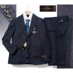 ショッピング紺 新品10.8万円 大手百貨店扱い 秋冬『CERRUTI チェルッティ 伊製生地』ストレッチウール ツイード スーツAB5紺(B) 1011001