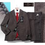 新品10.8万円 大手百貨店扱い 秋冬『CERRUTI チェルッティ 伊製生地』ストレッチウール ツイード スーツAB5茶(E) 1011201