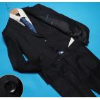 ショッピング新品 新品 大手百貨店扱い 秋冬 艶感 ウール 綾織りギャバジン ストライプ スリーピース スーツ A7紺(B) 1145603