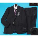 ショッピング生地 新品10.8万円 大手百貨店扱い 日本製 秋冬『CERRUTI チェルッティ 伊製生地』ウール100% ギャバジン 無地 スーツA8濃紺(B) 1201471