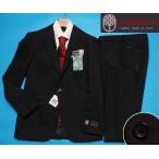 ショッピングoutlet 新品9.7万円 大手百貨店扱い 日本製 秋冬『ORMEZZANO オルメザーノ 伊製生地』ウール100% シャドーストライプ スーツYA6黒(A) 1207271