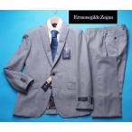 新品17.3万円 大手百貨店扱い 春夏『Ermenegildo Zegna ゼニア TROPICAL 伊製生地』ウール100% 千鳥柄 スーツA4紺(G) 1509261(B108)
