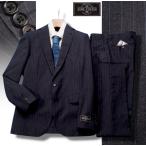 ショッピング春夏 新品訳8.6万円 大手百貨店扱い 春夏『ジョンフォスター 英国製生地』 ウール100% ストライプ スーツAB4灰(C) 1512471