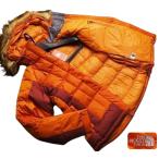 新品正規59000円 ノースフェイス SUMMITシリーズ 防水透湿 HYVENT OPTIMUS グースダウン ジャケット レディースM橙(DKO) 直営購入