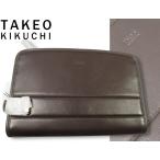  новый товар стандартный 2.6 десять тысяч иен TAKEO KIKUCHI Takeo Kikuchi болт n кожа мужской сумка 27cm шоко (CHO) 702232