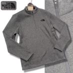 新品正規 ノースフェイス 海外限定 裏起毛 MOUNTAINEER 8 フリース ZIP Tシャツ メンズXLメランジグレー(MEG)