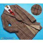  новый товар 18.7 десять тысяч иен Onward . гора × Исэ город .House of Tailor сделано в Японии хвост .* местного производства ткань шерсть пальто с отложным воротником 46 чай 8942414