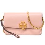 トリーバーチ バッグ TORY BURCH ぺブルレザー ブリテン 3way リストレット チェーン ショルダー ウォレット 斜めがけ クラッチ ライトメドウスイート 141012