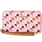 ショッピングコーチ 財布 コーチ 財布 COACH コーティング キャンパス レザー ハート柄 プリント フォン クラッチ ウォレット iPhone スマホ マルチ 財布 ブラッシュマルチ 25963