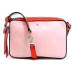 ケイトスペード バッグ katespade レザー 斜め掛け ショルダーバッグ ピンク×オレンジレッド 3587