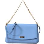 ケイトスペード バッグ katespade コーティングレザー ローレル ウェイ 斜め掛け チェーン 2WAY ショルダー バッグ ライトブルー 4092