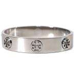 トリーバーチ 小物 TORY BURCH メタル ロゴ スタッズ ブレスレット バングル 専用BOX付 シルバー 61889