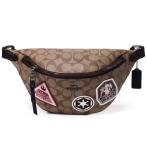 コーチ メンズバッグ COACH キャンバス ペブルレザー スターウォーズ シグネチャー ワッペン 2way ワンショルダー ウエスト ボディバッグ カーキマルチ 88013