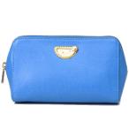 フルラ コスメポーチ FURLA レザー プリミツィア レモン フローラル フラワー 花柄 ラージ コスメティック 化粧ポーチ マルチポーチ ライトブルー 942120