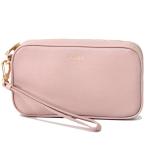 フルラ バッグ FURLA コーティングレザー デスク アニー リストレット ポーチ クラッチバッグ ピンクベージュ 983331