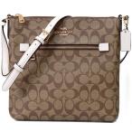 ショッピングコーチ バッグ コーチ バッグ COACH コーティングキャンバス スムースレザー シグネチャー ローワン ファイル バッグ 斜めがけ ショルダーバッグ カーキ×チャーク C1554