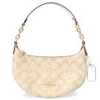 ショッピングコーチ バッグ コーチ バッグ COACH コーティングキャンバス レザー シグネチャー ロゴ ミニ ペイトン ショルダー ハンドバッグ ライトカーキ×チャーク CM273