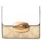 ショッピングコーチ 財布 コーチ 財布 COACH コーティングキャンバス レザー シグネチャー スモール エライザ ロゴ ウォレット 二つ折り財布 ライトカーキ×チャーク【訳あり】CP255