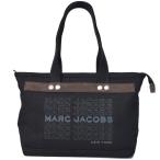 ショッピングJACOBS マークジェイコブス バッグ MARC JACOBS キャンバス ユニバーシティ ロゴ ミディアム ショルダー トートバッグ ブラック M0016405