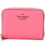 ケイトスペード 財布 katespade グレインレザー ダーシー ロゴ スモール ジップ カードケース ウォレット 財布 クラウドミスト ピーチネクター WLR00548
