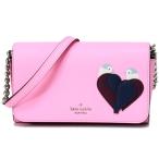 ケイトスペード バッグ katespade サフィアーノレザー ラブ バード スモール フラップ 2way クラッチ ウォレット ショルダーバッグ ネオンピオニー WLRU5965