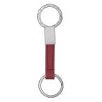 BVLGARI ブルガリ キーリング キーホルダー 小物 メンズ レディース アウトレット レッド レザー 送料無料 283701 GRAIN/BRW MEDIUM