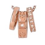 ショッピングcoach COACH コーチ ネックレス ペンダント アクセサリー ジュエリー レディース アウトレット ピンク ゴールド 送料無料 CI902 RGD/N