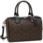 COACH コーチ ハンドバッグ バッグ レディース シグネチャー アウトレット ブラウン PVCレザー ファスナー式 送料無料 32203 IMAA8