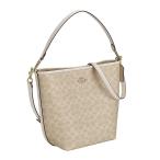 COACH コーチ ハンドバッグ ショルダーバッグ バッグ レディース アウトレット ホワイト ベージュ  シグネチャー レザー マグネット式 送料無料 CT802 IMXDM