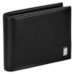 dunhill ダンヒル 二つ折り財布 財布 メンズ アウトレット ブラック レザー オープン式 送料無料 19F2F32AT001R