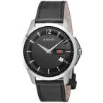 GUCCI グッチ 腕時計 時計 40mm メンズ アウトレット シルバー ブラック クォーツ サファイアガラス YA126304 Gタイムレス