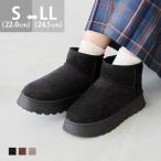 ムートンブーツ 厚底 ボア 厚底ブーツ レディース ショートブーツ 4cmヒール すべらない 防寒 痛くない 雪 送料無料 プレゼント 5/9 9_59マデ 2,999円 pre