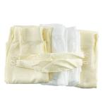 ショッピングカーテン 4枚セット ドレープカーテン ワッフル ＆ レースカーテン 4枚セット 幅100x200cm アイボリー